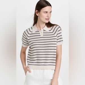 Alex Mill Zoe Sweater Polo in Stripe